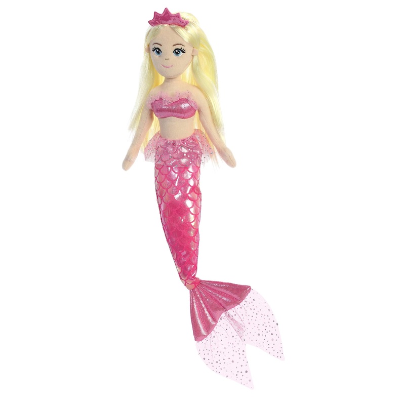Aurora Enchanting Sea Sparkles Princess Sparkles Angela Stuffed Doll - Imaginative Play - Magical Companions - Pink 18 Inches