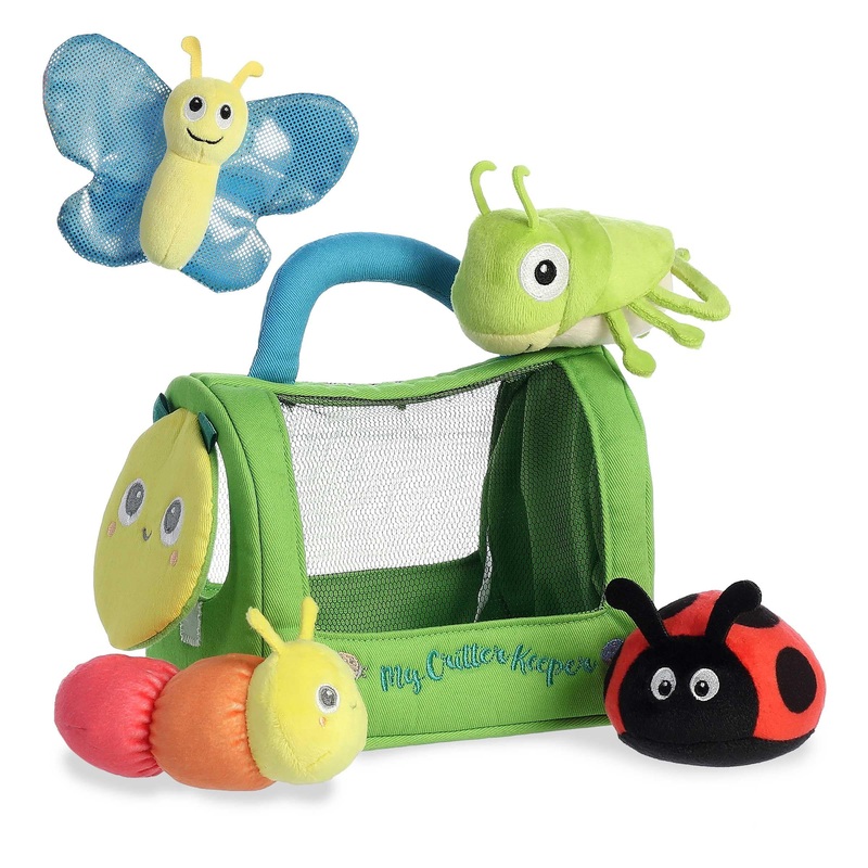 Aurora Engaging Baby Talk My Critter Keeper Baby Stuffed Animal - Sensory Delight - Interactive Learning - Multicolor 8 Inches