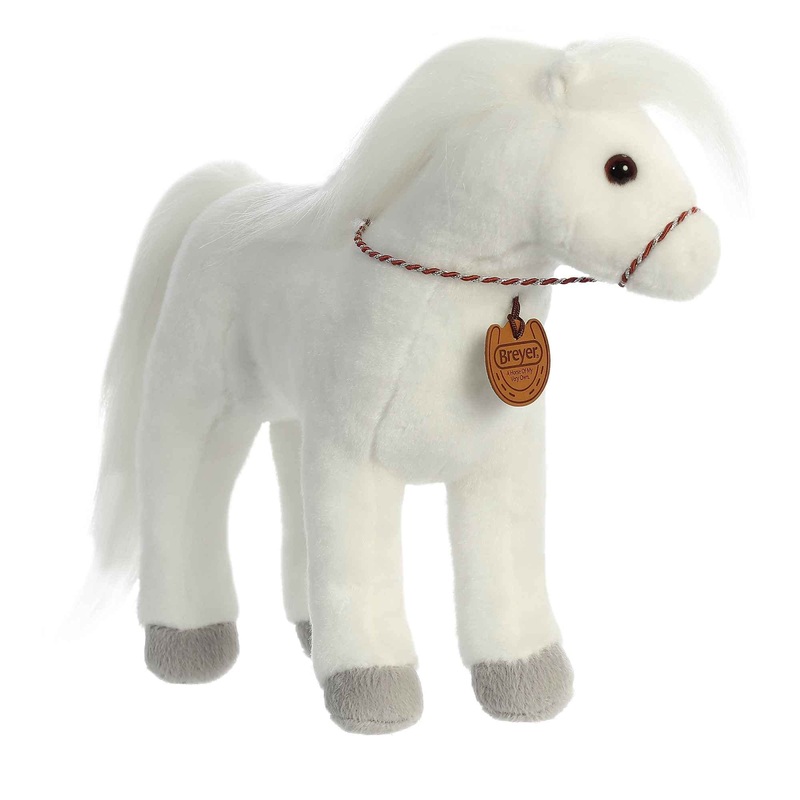 Aurora Exquisite Breyer Arabian Stuffed Animal - Realistic Detailing - Imaginative Play - White 13 Inches