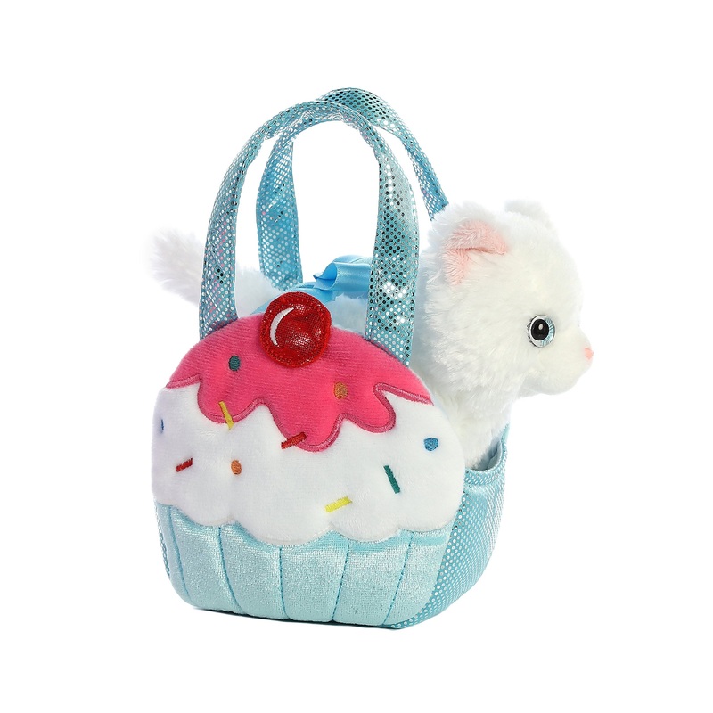 Aurora Fashionable Fancy Pals Sweets Kitty Stuffed Animal - On-The-Go Companions - Stylish Accessories - Multicolor 7 Inches