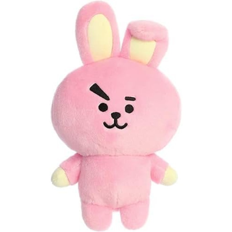 Aurora Lovable Bt21 Cooky Stuffed Animal - Collectible Fun - Delightful Cuteness - Pink 10 Inches
