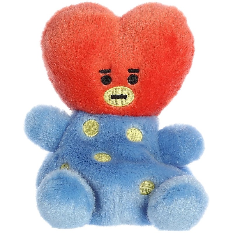 Aurora Lovable Bt21 Palm Pals Tata Stuffed Animal - Collectible Fun - Delightful Cuteness - Red 5 Inches