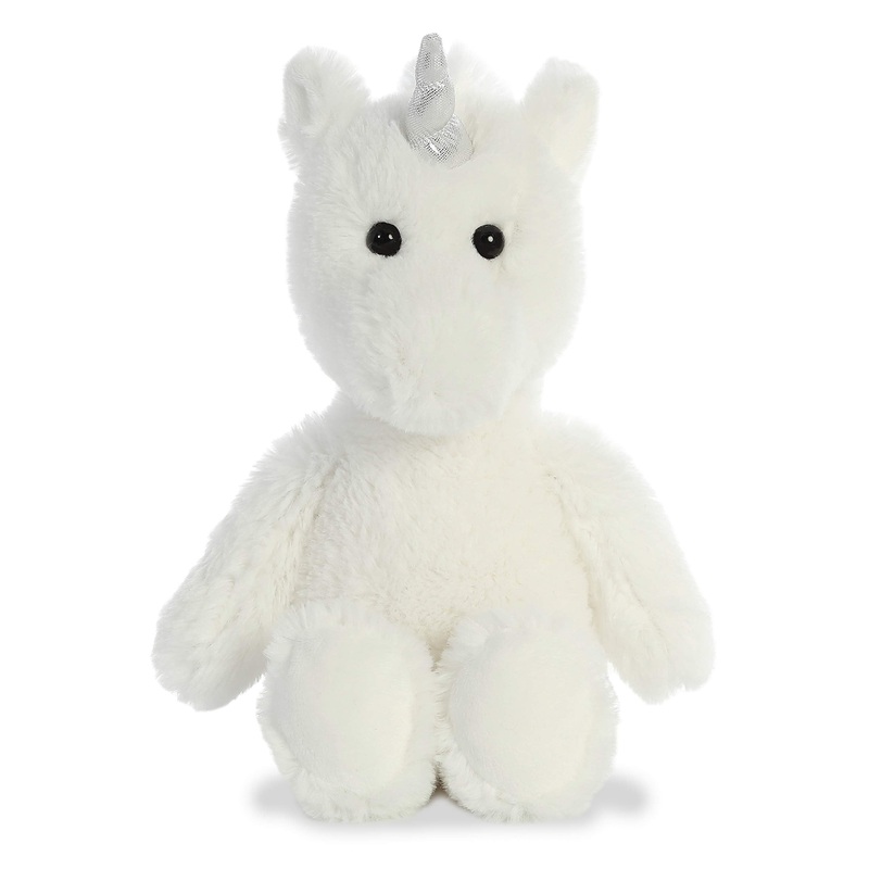 Aurora Playful Cuddly Friends Unicorn Stuffed Animal - Comforting Cuddles - Imaginative Play - White 12 Inches