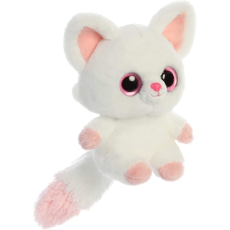 Aurora Vibrant Yoohoo Pammee Stuffed Animal - Eye-Catching Display - Whimsical Cuteness - White 5 Inches