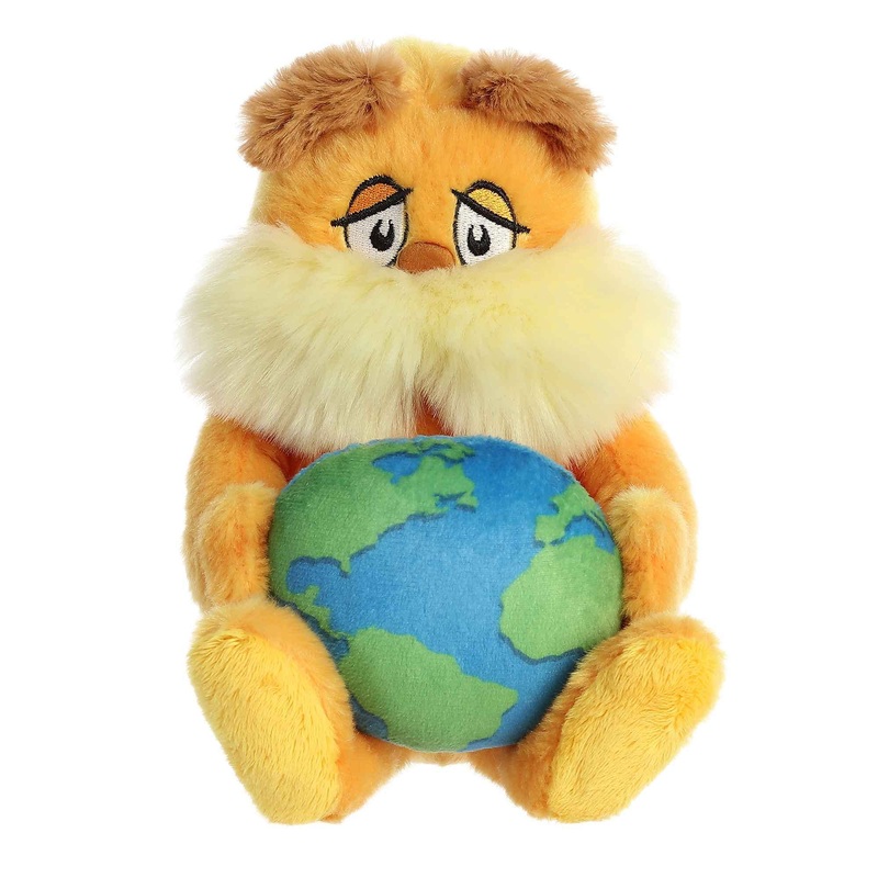 Aurora Whimsical Dr. Seuss Lorax Planet Earth Stuffed Animal - Magical Storytelling - Literary Inspiration - Orange 11 Inches