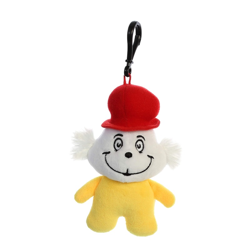 Aurora Whimsical Dr. Seuss Sam I Am Keychain Stuffed Animal - Magical Storytelling - Literary Inspiration - Yellow 5 Inches
