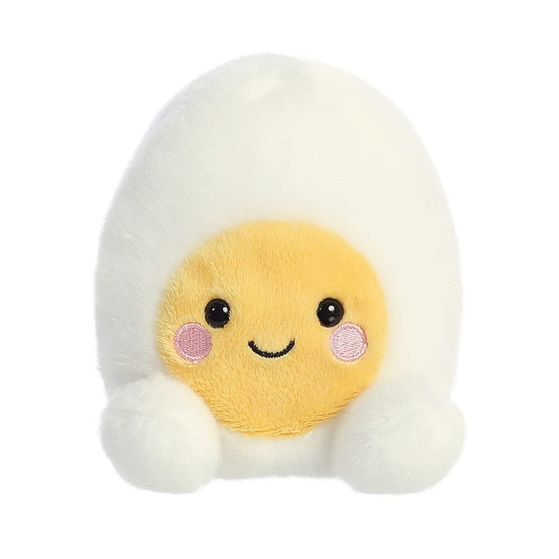 Aurora World 33575 Palm Pals Bobby Egg, 13 Cm, Eco Plush, White, White