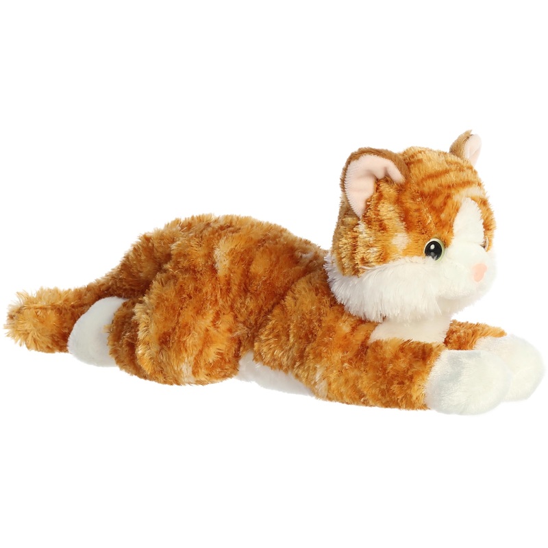 Aurora Adorable Flopsie Chester Stuffed Animal - Playful Ease - Timeless Companions - Orange 12 Inches