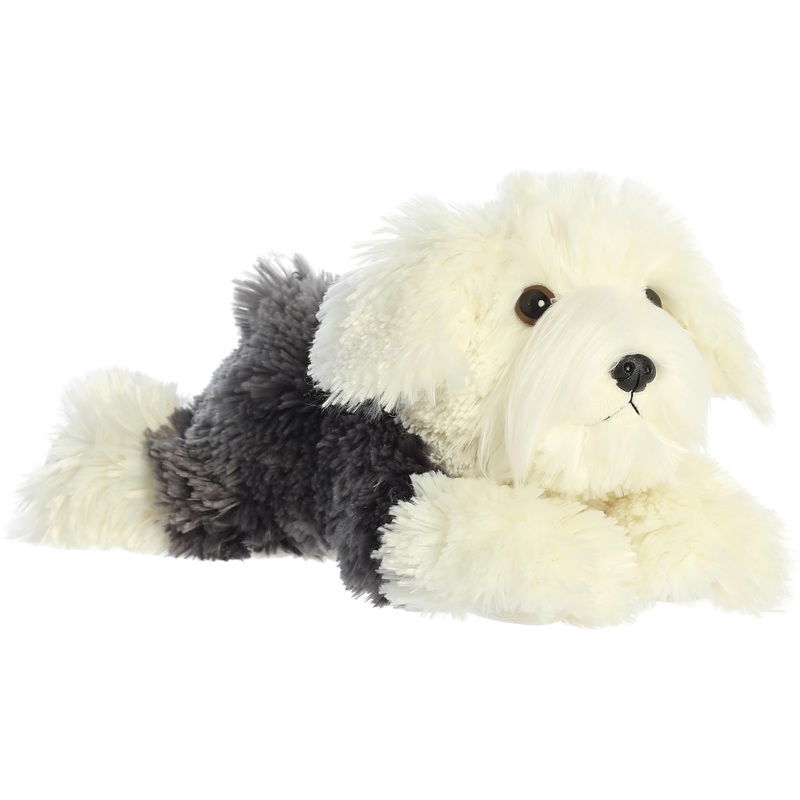 Aurora Adorable Flopsie Edwin Stuffed Animal - Playful Ease - Timeless Companions - White 12 Inches
