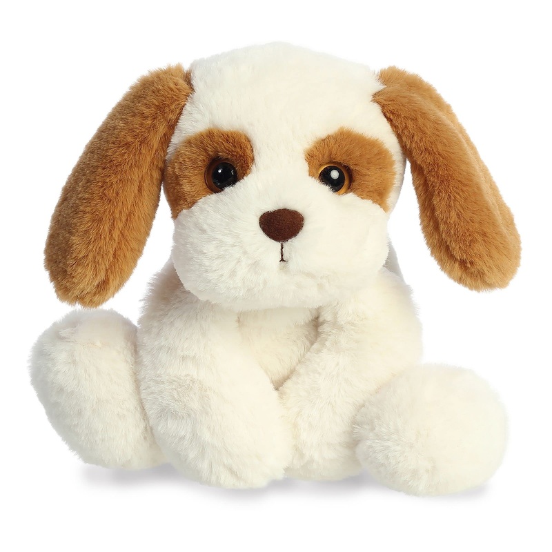 Aurora Adorable Flopsie Murphy Pup Stuffed Animal - Playful Ease - Timeless Companions - Brown 12 Inches