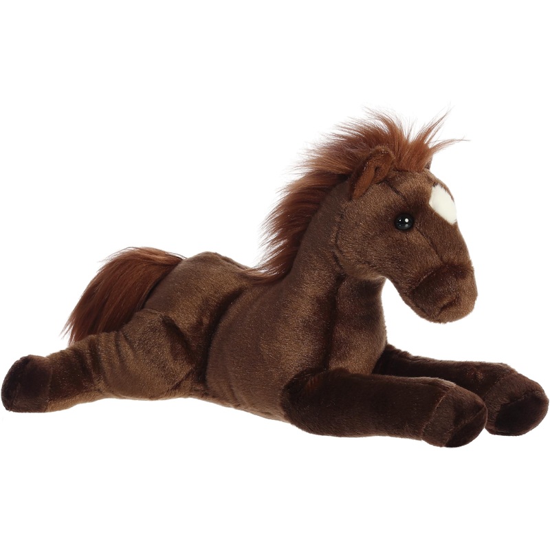 Aurora Adorable Flopsie Outlaw Stuffed Animal - Playful Ease - Timeless Companions - Brown 12 Inches