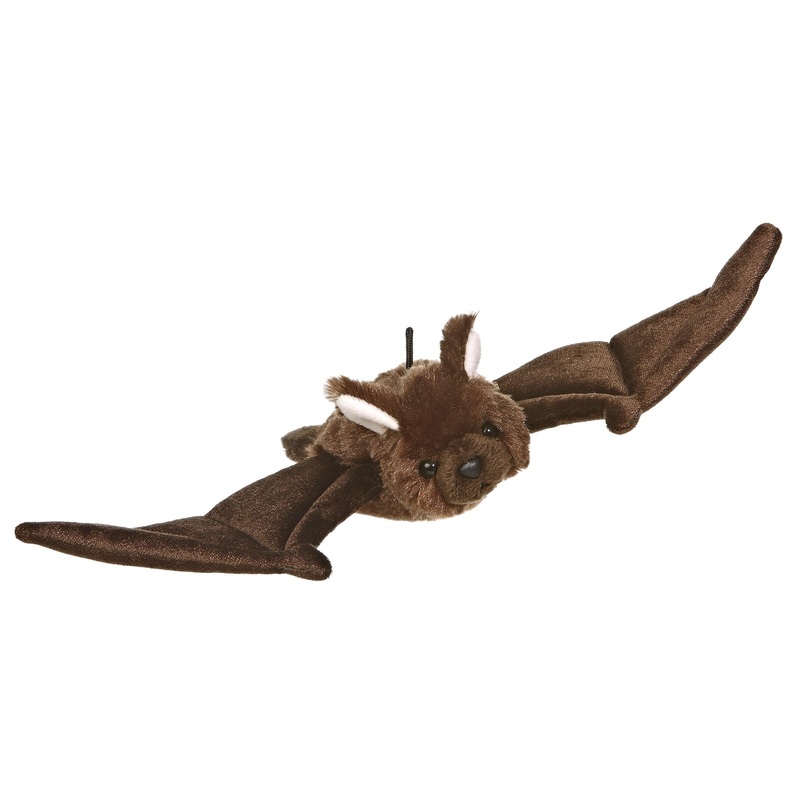 Aurora Adorable Mini Flopsie Bat Stuffed Animal - Playful Ease - Timeless Companions - Brown 8 Inches