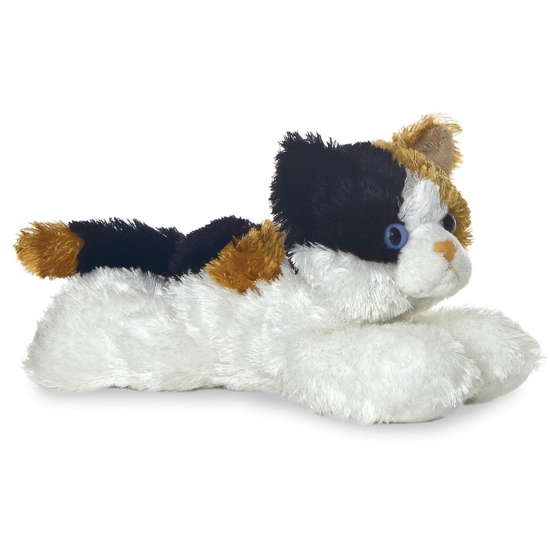 Aurora Adorable Mini Flopsie Esmeralda Stuffed Animal - Playful Ease - Timeless Companions - White 8 Inches
