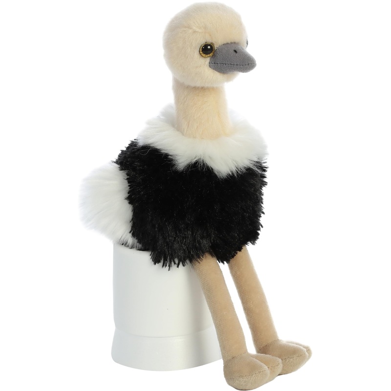 Aurora Adorable Mini Flopsie Ozzi Stuffed Animal - Playful Ease - Timeless Companions - Black 8 Inches