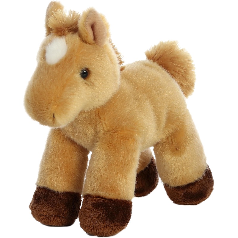 Aurora Adorable Mini Flopsie Prancer Stuffed Animal - Playful Ease - Timeless Companions - Brown 8 Inches