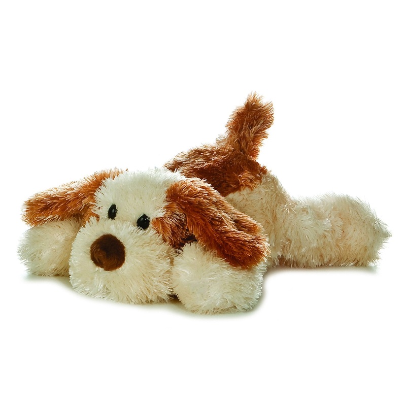 Aurora Adorable Mini Flopsie Scruff Stuffed Animal - Playful Ease - Timeless Companions - Brown 8 Inches