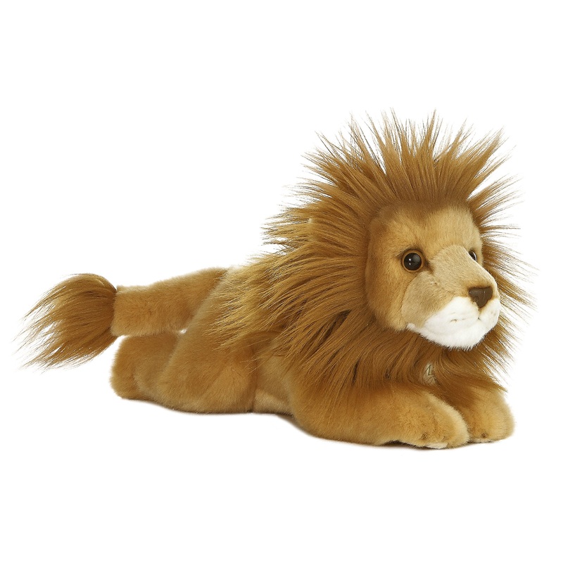 Aurora Adorable Miyoni Lion Stuffed Animal - Lifelike Detail - Cherished Companionship - Brown 11 Inches