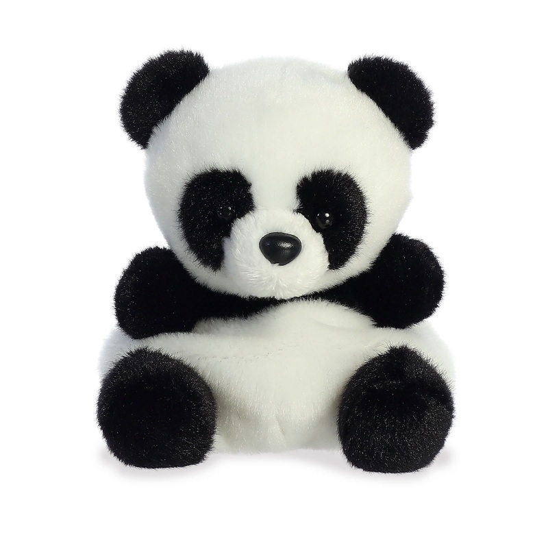 Aurora Adorable Palm Pals Bamboo Panda Stuffed Animal - Pocket-Sized Play - Collectable Fun - White 5 Inches