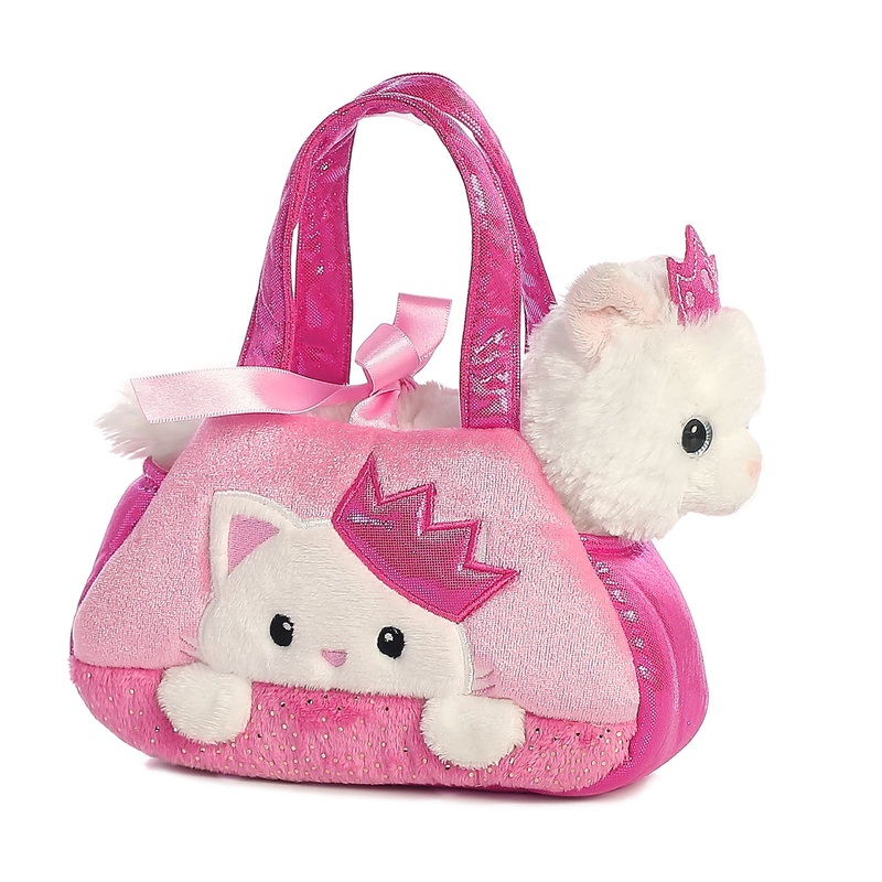 Aurora Fashionable Fancy Pals Peek-A-Boo Princess Kitty Stuffed Animal - On-The-Go Companions - Stylish Accessories - Multicolor 7 Inches
