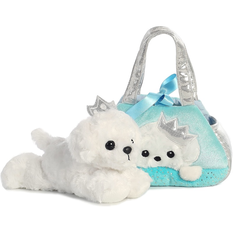 Aurora Fashionable Fancy Pals Peek-A-Boo Princess Puppy Stuffed Animal - On-The-Go Companions - Stylish Accessories - Multicolor 7 Inches