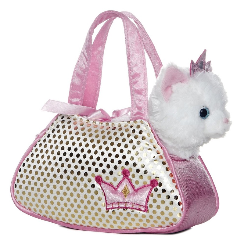 Aurora Fashionable Fancy Pals Princess Kitty Stuffed Animal - On-The-Go Companions - Stylish Accessories - Multicolor 7 Inches