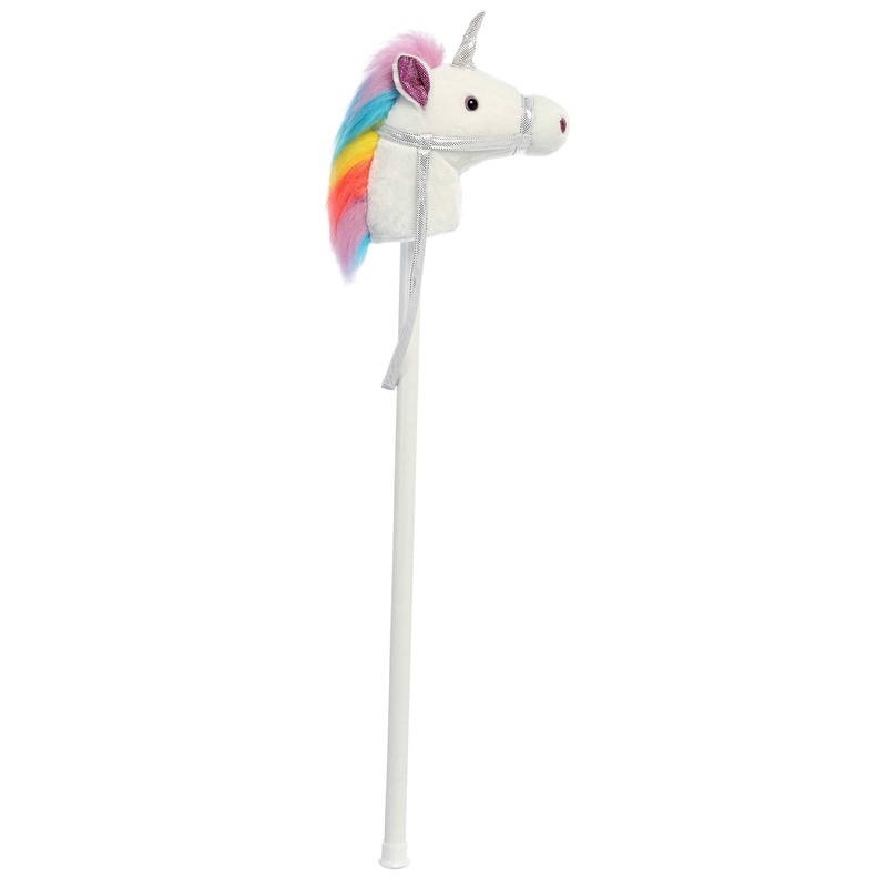 Aurora - Ride-On - 37' Giddy Up Stick Unicorn - White