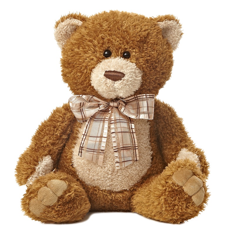 Aurora Snuggly Bear Brown Sugar Stuffed Animal - Comforting Companion - Imaginative Play - 12 Inches
