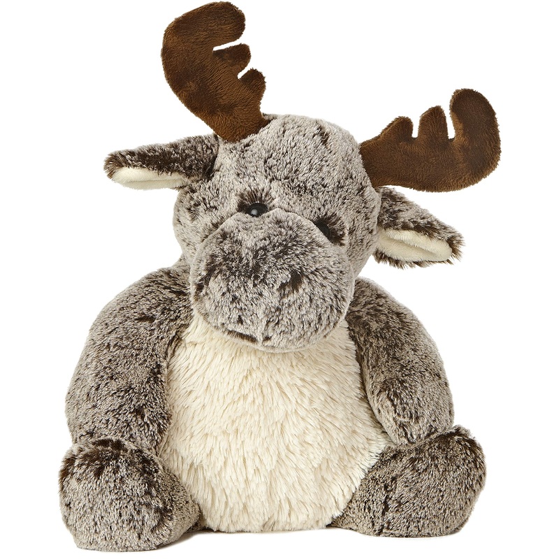 Aurora Snuggly Sweet & Softer Milo Moose Stuffed Animal - Comforting Companion - Imaginative Play - Brown 12 Inches