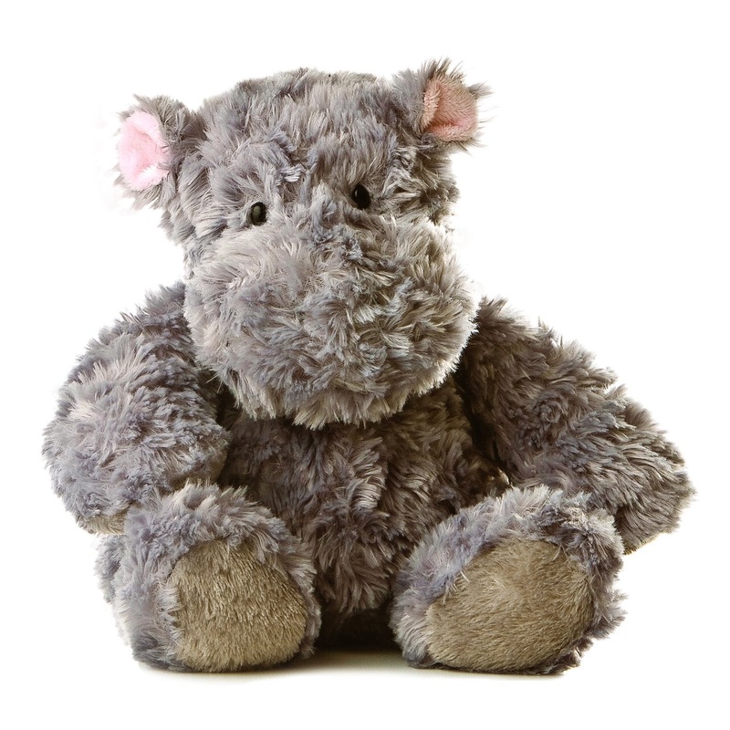 Aurora Snuggly Tubbie Wubbies Hippo Stuffed Animal - Comforting Companion - Imaginative Play - Gray 12 Inches