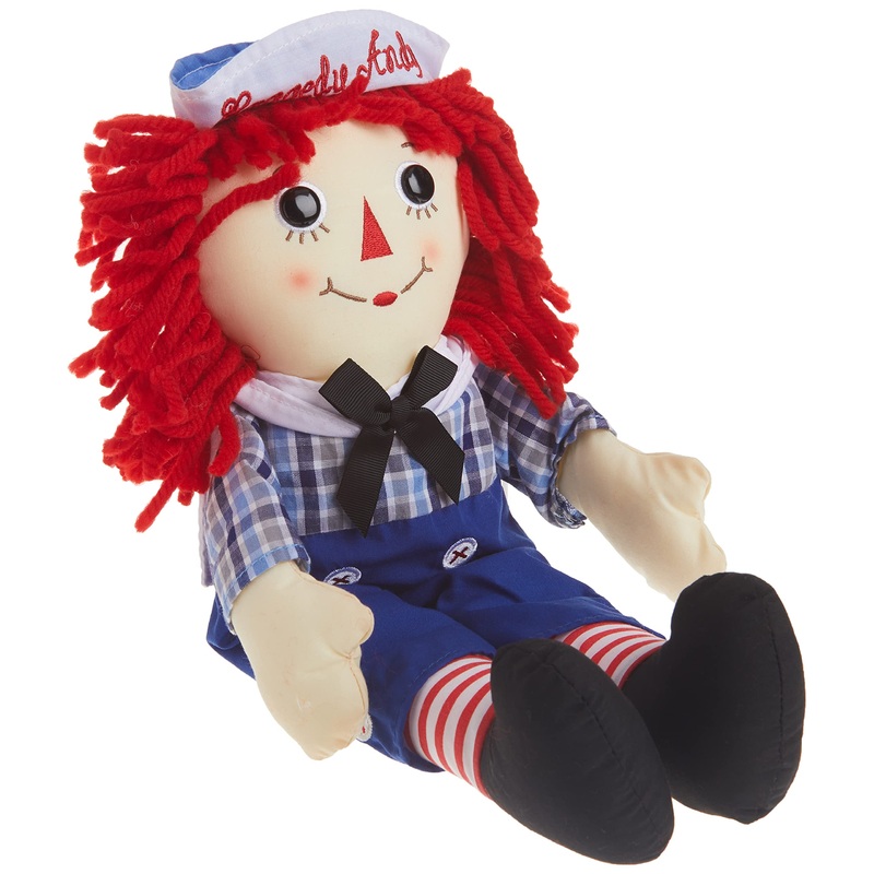 Aurora Timeless Raggedy Ann & Raggedy Andy Raggedy Andy Classic Stuffed Animal - Cherished Memories - Lasting Play - Multicolor 16 Inches