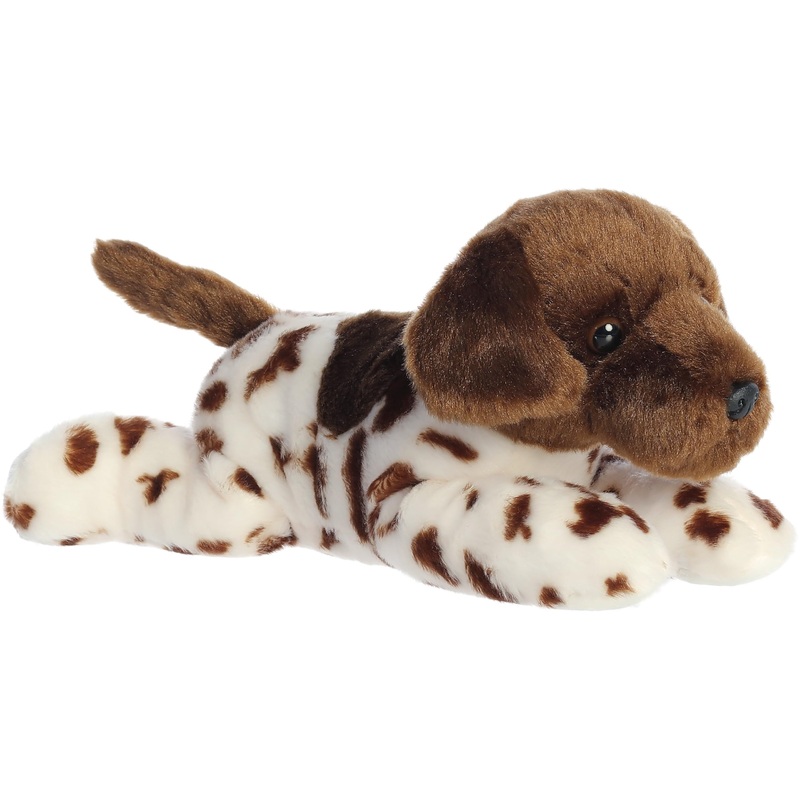 Aurora Adorable Flopsie Gio German Shorthair Stuffed Animal - Playful Ease - Timeless Companions - Brown 12 Inches