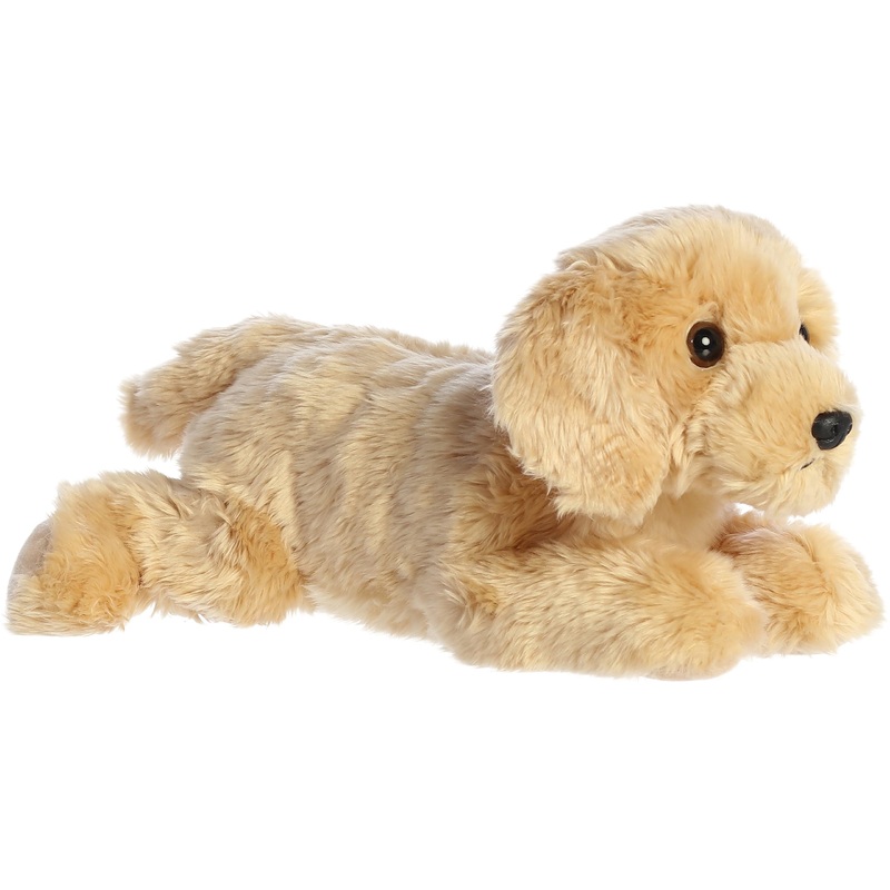 Aurora Adorable Flopsie Goldie Stuffed Animal - Playful Ease - Timeless Companions - Brown 12 Inches