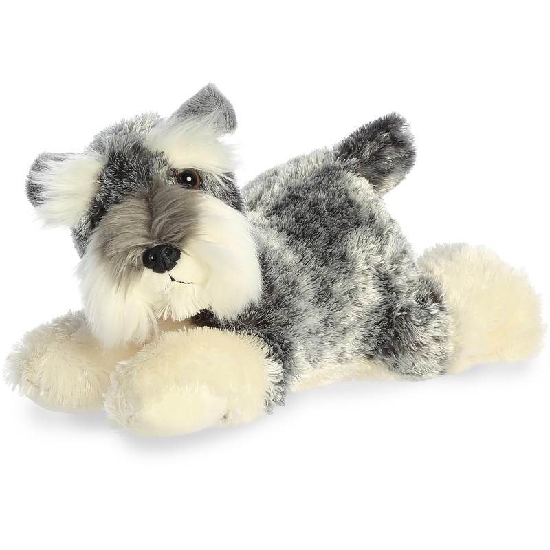 Aurora Adorable Flopsie Ludwig Stuffed Animal - Playful Ease - Timeless Companions - Gray 12 Inches