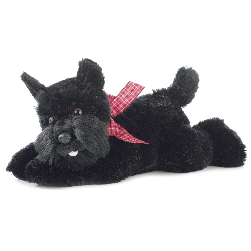 Aurora Adorable Flopsie Mr. Nick Stuffed Animal - Playful Ease - Timeless Companions - Black 12 Inches
