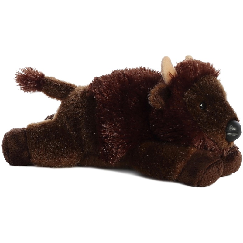 Aurora Adorable Mini Flopsie Plains Stuffed Animal - Playful Ease - Timeless Companions - Brown 8 Inches
