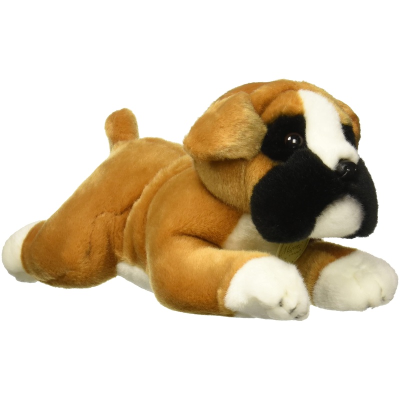 Aurora Adorable Miyoni Boxer Stuffed Animal - Lifelike Detail - Cherished Companionship - Brown 11 Inches