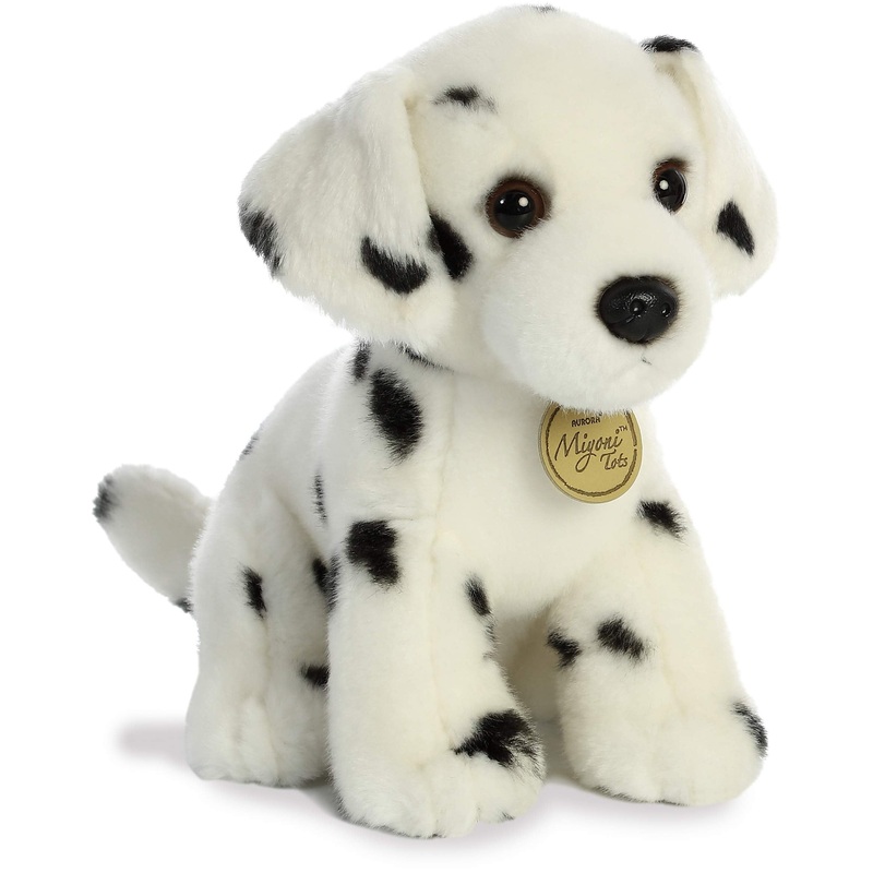 Aurora Adorable Miyoni Tots Dalmatian Pup Stuffed Animal - Lifelike Detail - Cherished Companionship - White 11 Inches