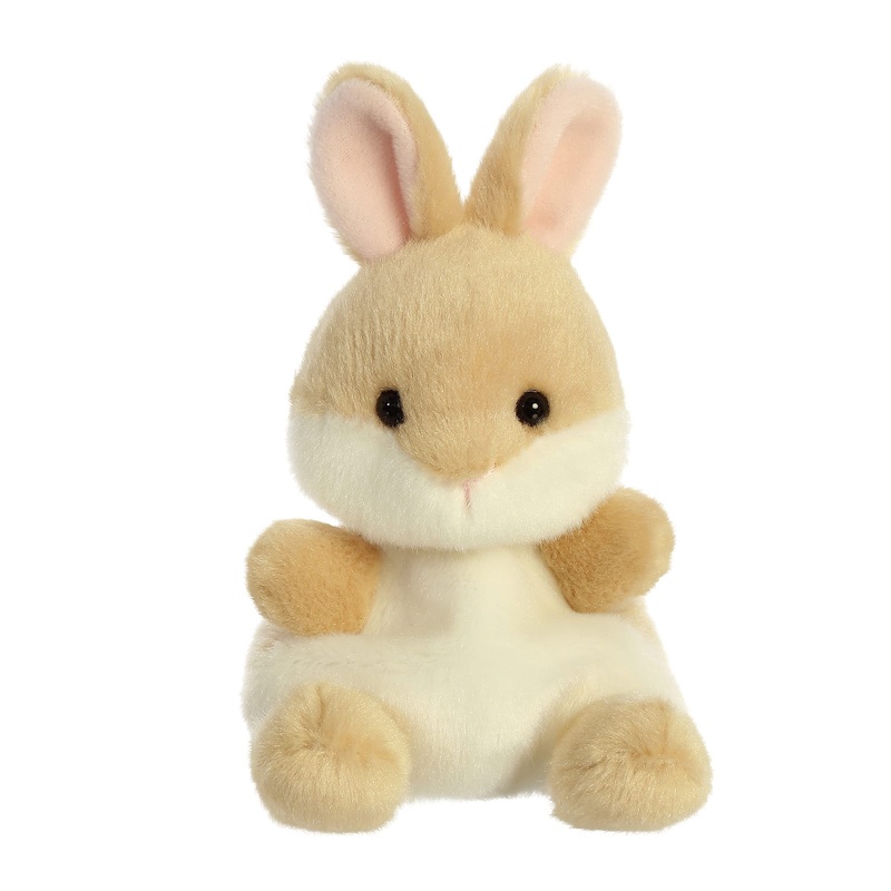 Aurora Adorable Palm Pals Ella Bunny Stuffed Animal - Pocket-Sized Play - Collectable Fun - Brown 5 Inches