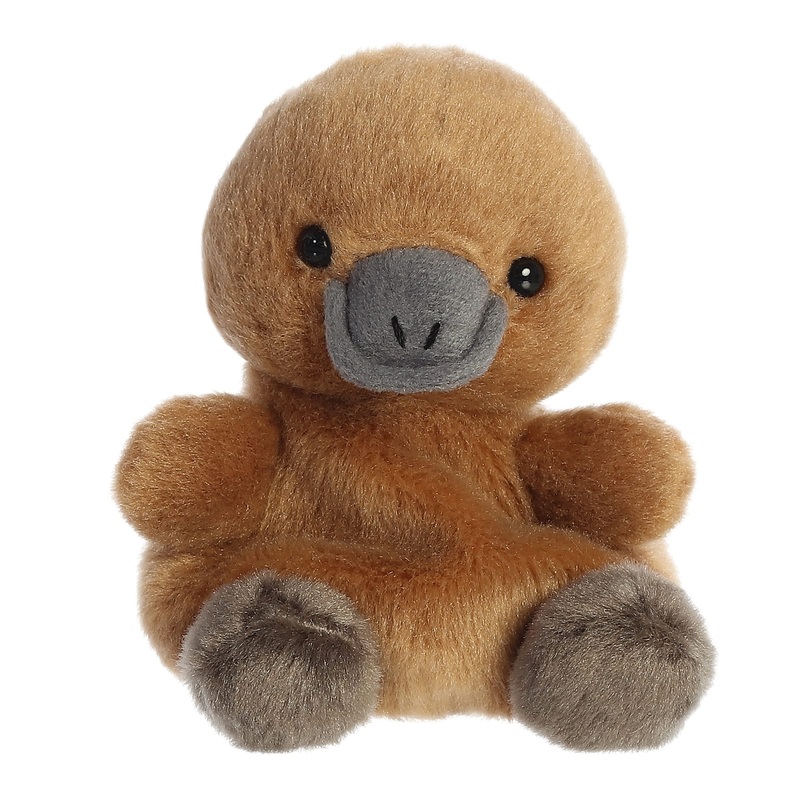 Aurora Adorable Palm Pals Patty Platypus Stuffed Animal - Pocket-Sized Play - Collectable Fun - Brown 5 Inches