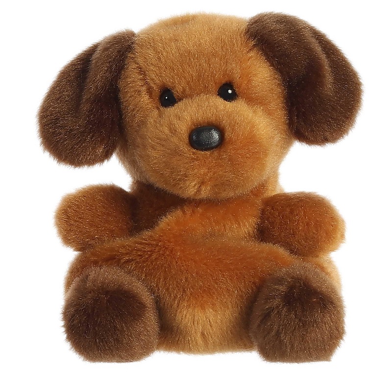 Aurora Adorable Palm Pals Ruff Ruff Puppy Stuffed Animal - Pocket-Sized Play - Collectable Fun - Brown 5 Inches