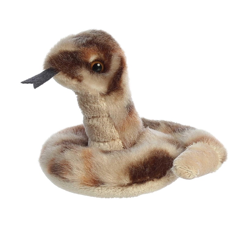 Aurora Adorable Shoulderkins Slithers Snake Stuffed Animal - On-The-Go Fun - Interactive Play - Green 6 Inches
