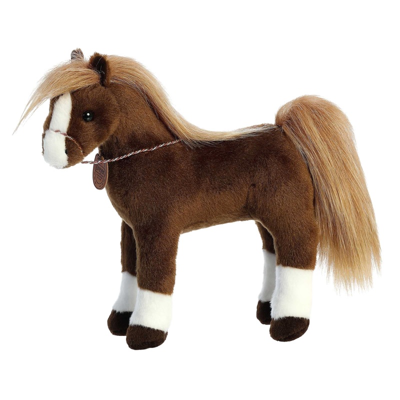 Aurora Exquisite Breyer Showstoppers American Saddlebred Stuffed Animal - Realistic Detailing - Imaginative Play - Brown 13 Inches