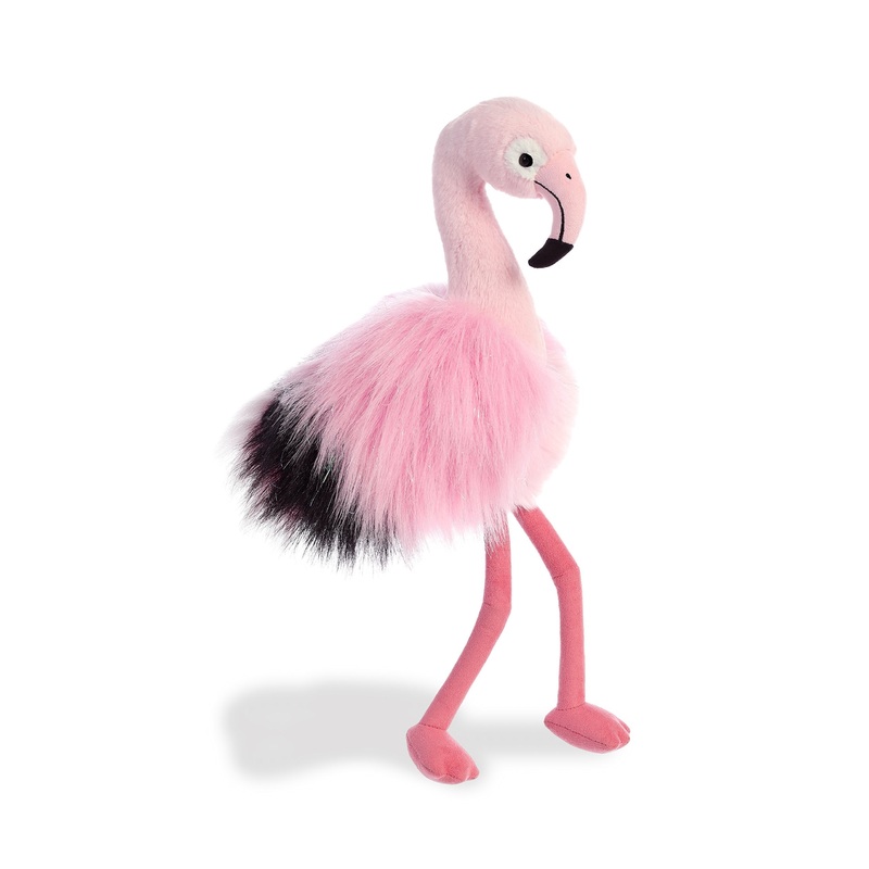 Aurora Exquisite Luxe Boutique Ava Flamingo Stuffed Animal - Luxurious Elegance - Sensory Delight - Pink 12 Inches