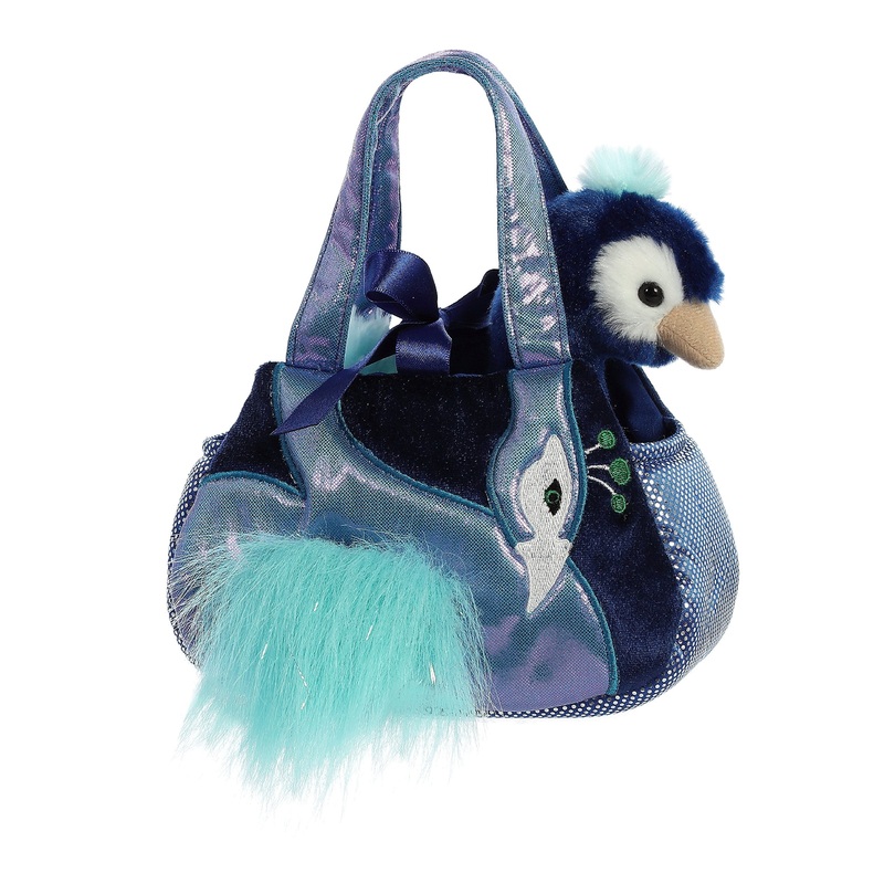 Aurora Fashionable Fancy Pals Mora Peacock Stuffed Animal - On-The-Go Companions - Stylish Accessories - Multicolor 7 Inches
