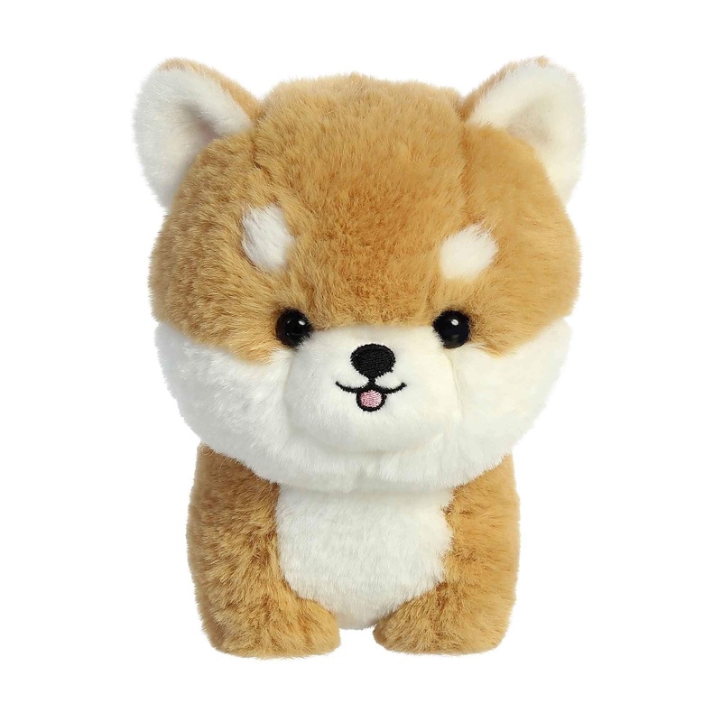 Aurora Playful Teddy Pets Shiba Inu Stuffed Animal - Unique Design - Endless Play - Brown 6.5 Inches