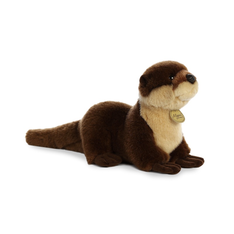 Aurora Realistic Miyoni River Otter Stuffed Animal - Lifelike Detail - Cherished Companionship - Brown 11 Inches