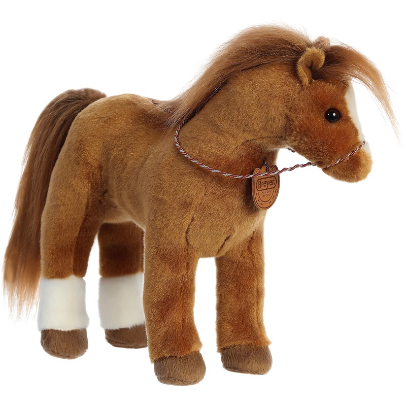 Breyer Aurora Exquisite Quarter Horse Stuffed Animal - Realistic Detailing - Imaginative Play - Brown 13 Inches