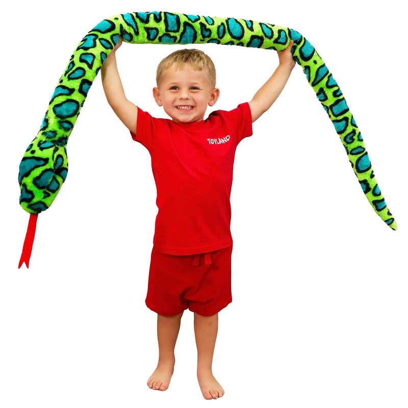 Toyland 170Cm (5.5Ft) Giant Two-Toned Plush Snake - 5 Assorted Designs - Children'S Soft Toys