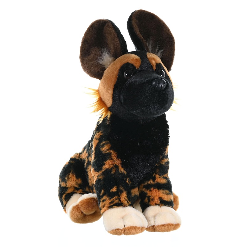 Wild Republic African Wild Dog Plush, Stuffed Animal, Plush Toy, Gifts For Kids, Cuddlekins 12 Inches
