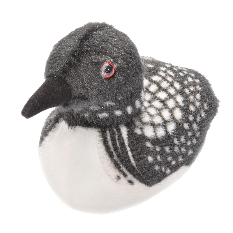 Wild Republic Audubon Birds Common Loon Plush With Authentic Bird Sound, Stuffed Animal, Bird Toys For Kids & Birders